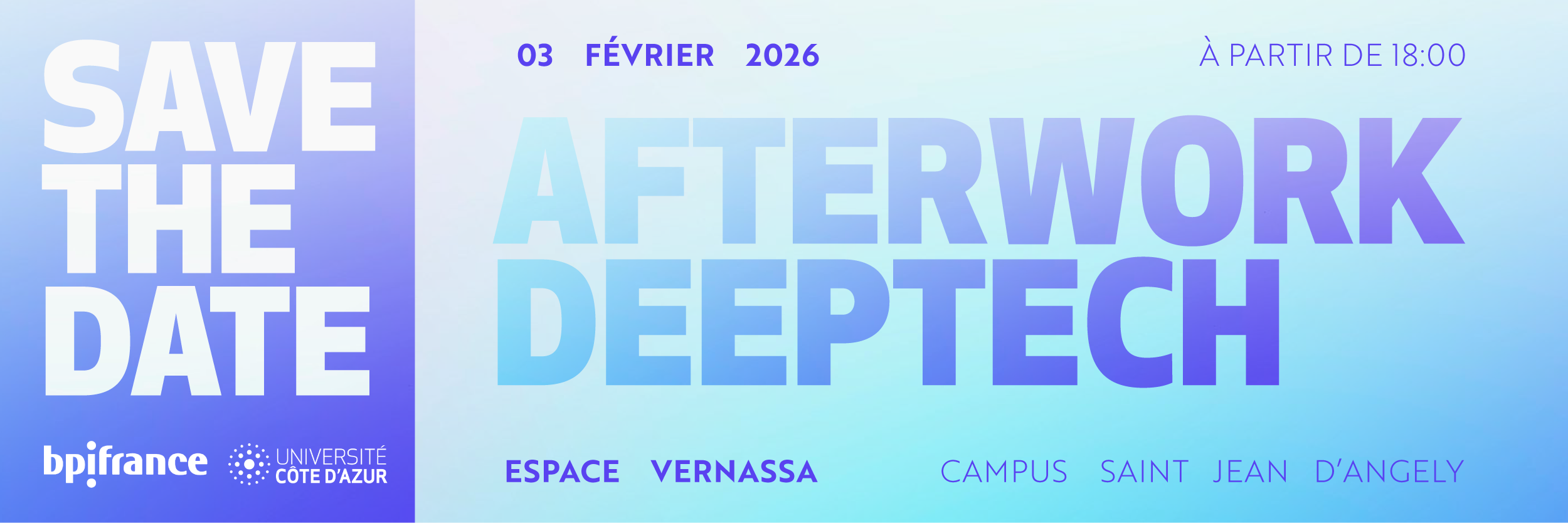 Banniere Afterwork Deeptech 2026
