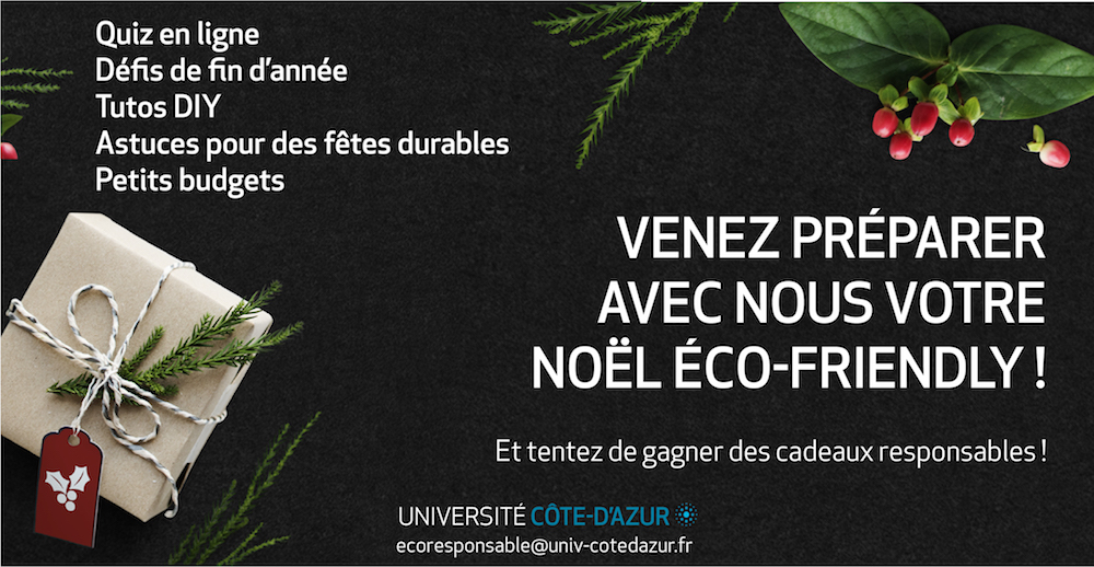 Bandeau noel eco-friendly mission ecoresponsable UniCA